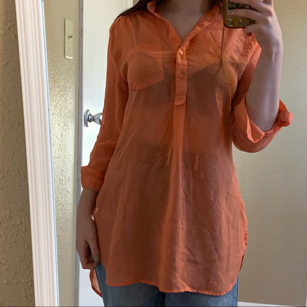 Rue 21 Orange Shirt